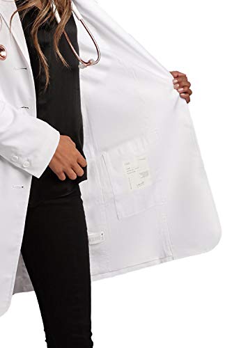 FIGS Women's Aurora Premium Lab Coat, White L - Thumbnail 2