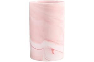 RabyLeo Marble ceramic mug, creative toothbrush holder, simple drinking cup. (Pink)