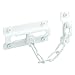 Prime-Line U 9852 Chain Door Guard,  3-5/16 in., Steel Construction, White primary