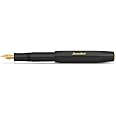 Kaweco CLASSIC SPORT Fountain Pen Black with 23 Carat Gold-Plated Steel Nib and Iridium Tip for Ink Cartridges I Sport Fountain Pen 13 cm I Nib: BB (Extra Broad)