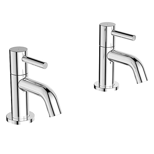 Ideal Standard Ceraline Basin Pillar Taps, BC184AA Chrome