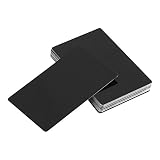 50Pcs Metal Business Cards Blanks for Customer Laser Engraving DIY Gift Cards 5 Colors Optional(Black)