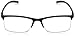 Foster Grant Men's Paolo Square Reading Glasses, Black/Transparent, 59 mm + 1.75