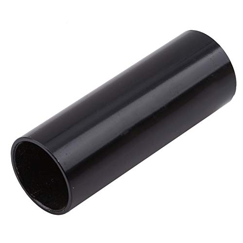 Dunnomart Useful Professional Musical Instrument Accessory Black Chromed Steel Guitar Slide Tube Fingertip Metal Slider