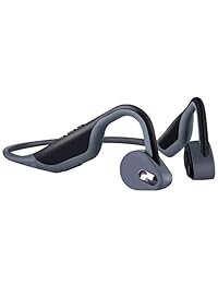 KppeX Auriculares de conducción ósea, Auriculares Bluetooth inalámbricos Auriculares Abiertos, Auriculares deportivos ligeros estéreo con micrófono y control de volumen para escuchar ciclismo correr gimnasio