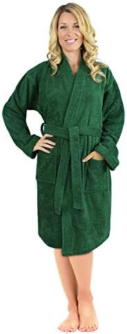Luxurious Turkish Cotton Kimono Collar Super-Soft Terry Absorbent Bathrobes for Women