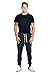 PROGO USA Men's Joggers Sweatpants Basic Fleece Marled Jogger Pant Elastic Waist (2X-Large, Charcoal)