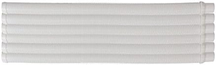 Universal Automatic/Suction Swimming Pool and Spa Vacuum Cleaner Extension/Replacement Hose Compatible with All Major Brands (6, White)