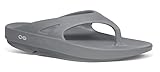 Oofos OOriginal Men/Women Thong Sandal STEEL (INCLUDES FREE FOOT ROLLER MASSAGER)