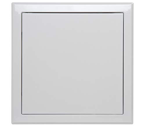Semin Steel Visit Hatch - White Lacquered - 500 x 500 mm - Push/Release Opening