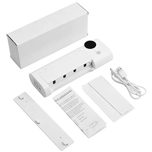 Vinkki UV Toothbrush Sanitizer Wall Mounted Bathroom LED UV Toothbrush Holder Toothbrush Organizer 2000mAh Charging Timing Function 4 Slots for Family Ladies Men Baby Kids Bathroom - Thumbnail 6