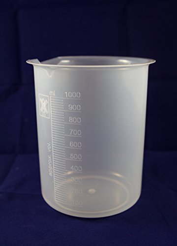 Beaker, Polypropylene 1000 ml (6 beakers per package) - Plastic