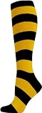 Nouvella Women's Rugby Stripe Knee High Socks