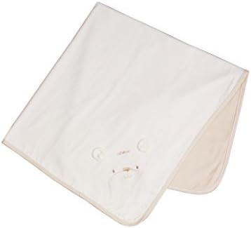 Minhon Baby Unisex 100% Soft Cotton receiving blanket, 31x33, ivory