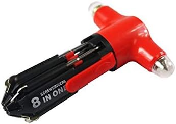 L JENSEN Multi-Function Hammer Car Safety Hammer Swiss Army Knife Field First-Aid Screwdriver 8 in 1