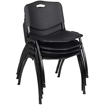 Regency M' Stack Chair (4 Pack), Black