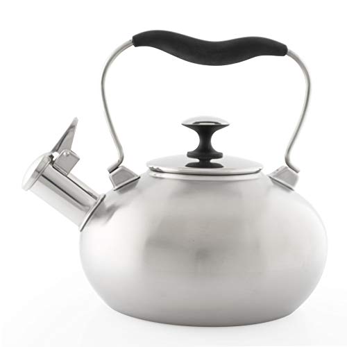 Chantal SL37-TULIP BRS Tulip Teakettle, 1.8 Quart, Brushed Stainless Steel