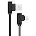 Micro USB Cable,Muslish 3ft USB Charging Cable Right Angle Android Charger Durable TPE Cord for Samsung Galaxy S6/S7,Kindle,HTC, Nexus,LG,Sony and More(Black)