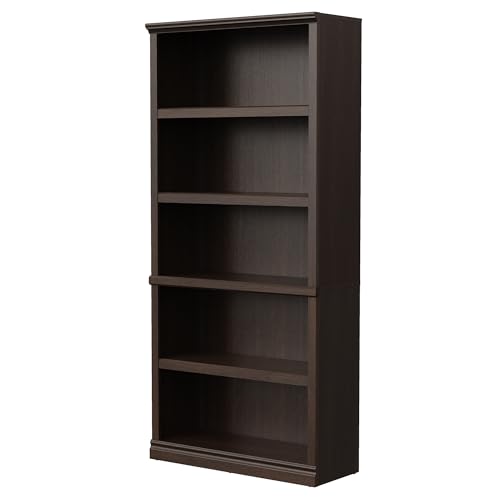 Bevfint Bookshelf, Open Storage 70 Inch Tall 5 Shelf Bookcase, Floor Standing Bookshelves and Bookcases, Book case for Farmhouse Library Office Bedroom Kids, Dark Cherry - 5 Tier