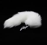 Hmxpls Naughty Wild Fox Tail Stimulator Stimulation Anal Plug Butt for Women Adult Suppositories Cosplay Sex Toy Sex Foreplay Stimulator Arrival Small Fetish Fantasy Soft Steel Metal Sexy Fox Tail Metal Steel Anal Plug Butt for Women Adult Toy