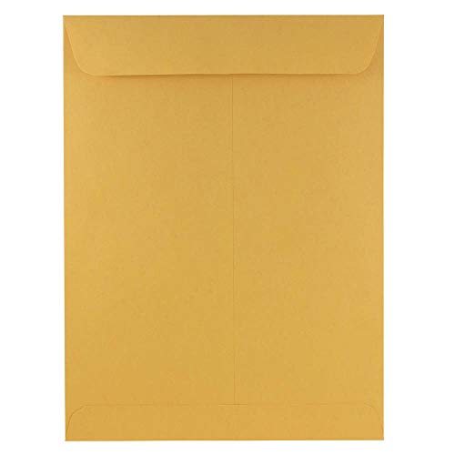 JAM PAPER Open End Catalog Envelopes with Gum Closure - 228.6 x 304.8 mm - Brown Kraft Manila - 25/Pack โ image 1