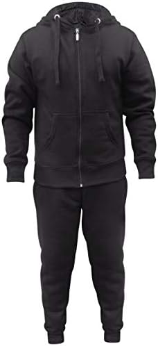 16sixty ® S to 5XLarge New Mens Plain Tracksuit Set Fleece Hoodie Top Bottoms Jogging Zip Joggers Gym Sport Plus Size S M L XL XXL 1660