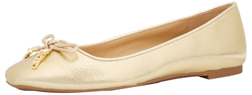 Michael Kors Women’s Nori Flex Flat, Pale Gold, 8