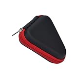 Creazy Gift For Fidget Hand Spinner Triangle Finger Toy Focus ADHD Autism Bag Box Case (Red)