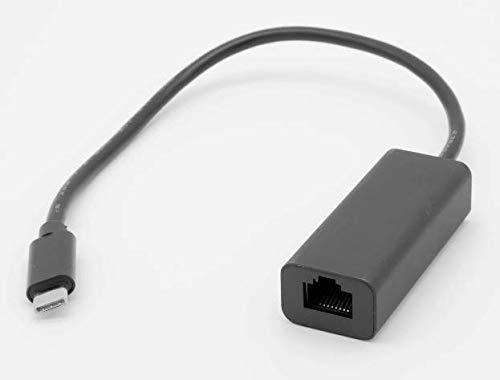 Dynamode USB-C Fast Ethernet Adapter 10/100mbps - RJ45 LAN Socket - Up to 5Gbps Transfer Rate - Cable Length 25cm (Black)