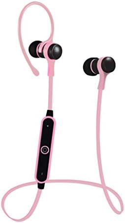 Creazy Wireless Bluetooth Sports Stereo Headset Headphone Earphone For Smart Phone (Pink)