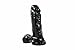 Cloud Nine Collection Cloud Nine Delightful Dong With Balls, Black 7-inch Thick, Black