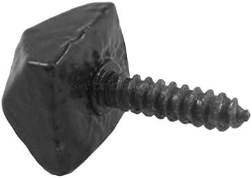 Merriway BH02028 (10 Pcs) Antique Iron Door Stud Screw-In, Black 19 mm (3/4 Inch) - Pack of 10 Pieces