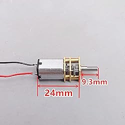 Acxico 3Pcs Mini Micro N20 Gear Motor DC 3V-6V Slow