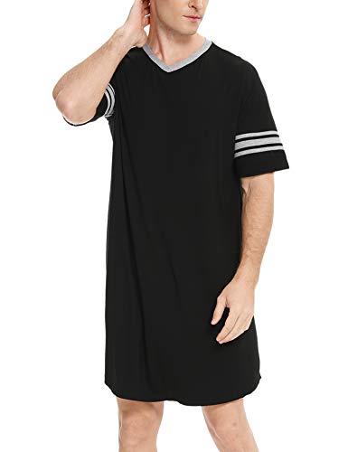 1 SWOMOG+Nightshirt+Cotton+Nightwear+Sleeve