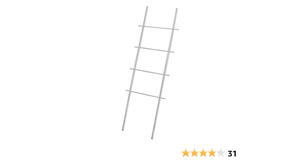 WENKO Escalera toallero Kyoto perchero, Acero, 57 x 171 x 3 ...