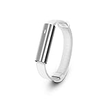 Misfit Ray - Fitness + Sleep Tracker with White Sport Band (Stainless Steel)
