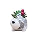 Youfui Cute Dog Flowerpot Resin Succulent Planter Desk Mini Ornament (Schnauzer Pot)