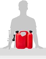 Oregon 562407 Red Combi-Can 5 L Fuel 3 L Oil with Dual Measuring Scales view 2