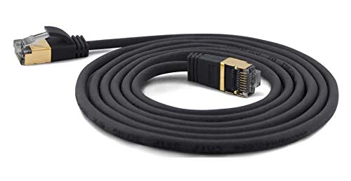 wantecWire 7200 Ultra Slim Patch Cable with Black/