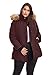 ALPINE NORTH Glacier Women’s Vegan Down Winter Coat with Faux Fur Hood - Parka Jacket for Women