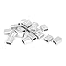 uxcell 1/4-inch Wire Rope Aluminum Sleeves Clip Fittings Cable Crimps 20pcs