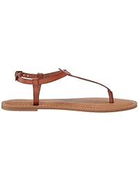 Essentials Women's Casual Thong with Ankle Strap Sandal