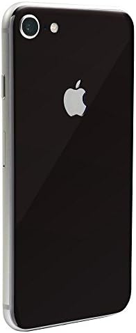 Midnight Black Gloss SKINTZ Protective Skin Wrap Compatible with iPhone 8