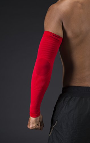 NV-X Sport Arm Sleeves 15-20MMHG Compression Enhanced Performance and Protection, Acid Aqua, Small