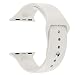 Valuebuybuy Sport Style Soft Silicone Replacement Strap bands for Apple Wrist Watch, 38mm S/M - Antique White