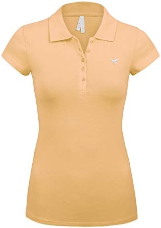 Junior Short Sleeve Multi Colors 5 Buttons Slim Fit Polo Shirts