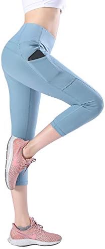 Women Yoga Leggings - Upgrade High Waist Tummy Control - Hidden Pocket - Plus Size Sports Leggings Running Tights Training Pants Casual Trousers