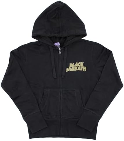Amazon.com: Black Sabbath Men's Henry Pocket Logo Zippered Hooded