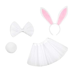 Leaf&Brunny Korte rok voor kinderen, netstof, rok, meisjes, paaskleding voor dag en feest, wit