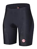 Eco-daily Womens Cycling Shorts 4D Padded Biking Bicycle Bike Half Pants with Wide Waistband - Power Stretch, Breathable & Absorbent
